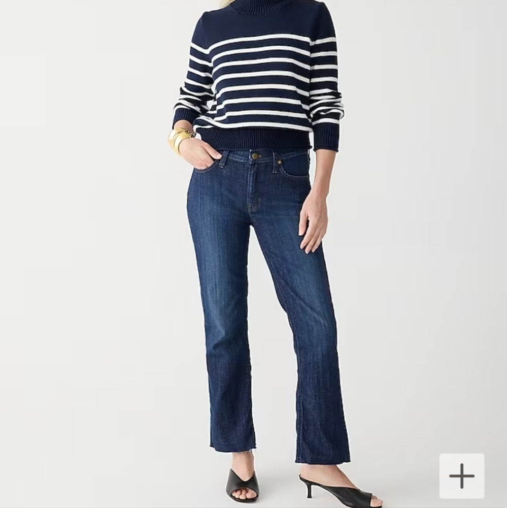 J. Crew Billie Demi Boot Crop Jeans size 30
